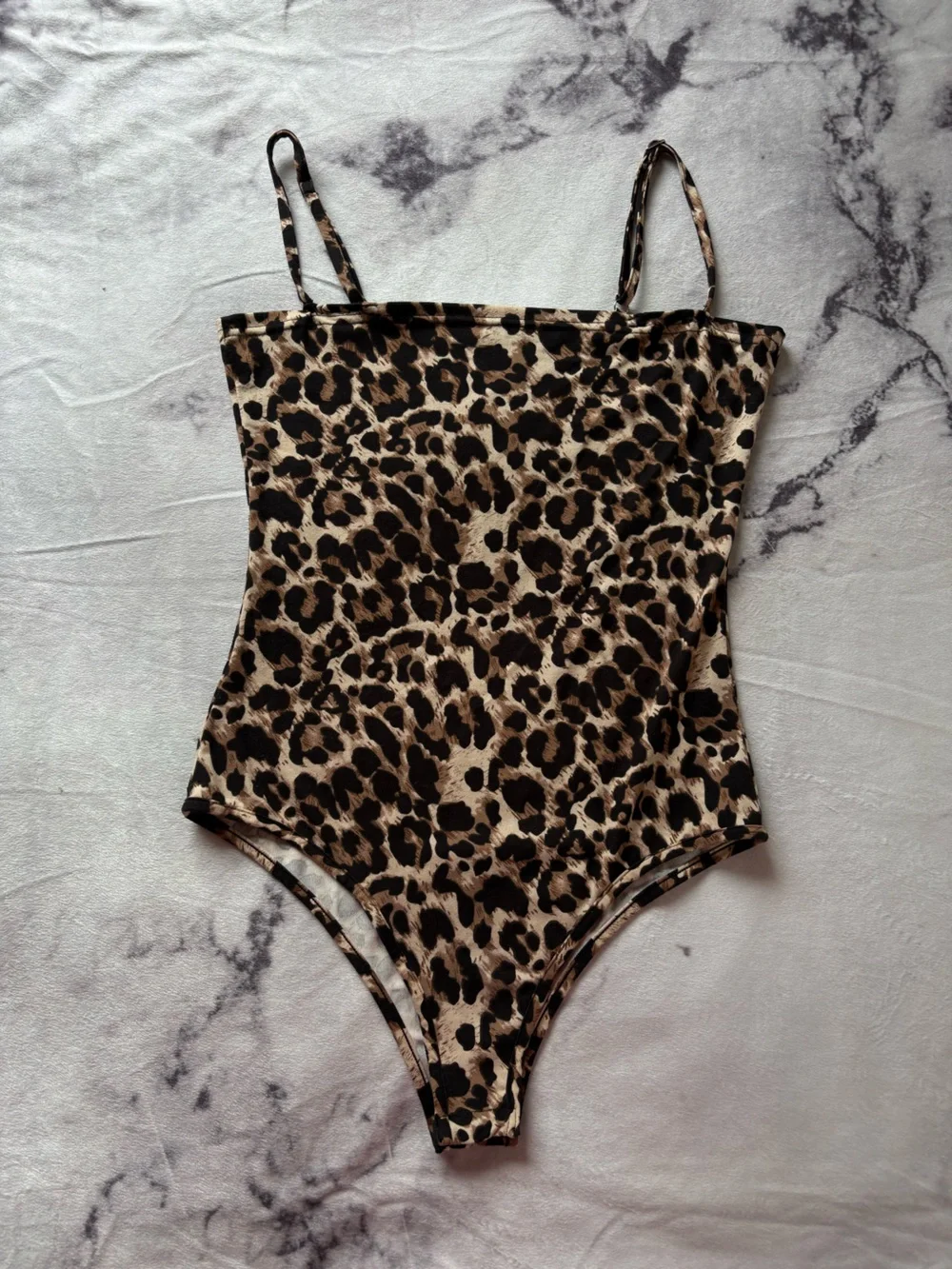 Women’s Animal Print Leopard Print Jungle Vibe One Piece Bodysuit Size M